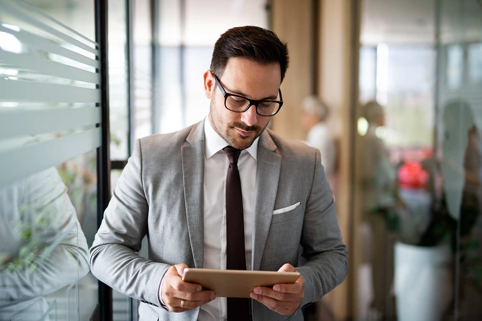 Person using tablet